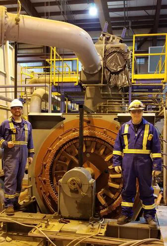 technicians working in shop